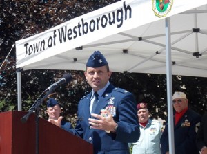 Colonel Brent French, who served as the parade's Grand Marshal 